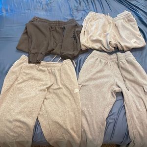 bundle of grey sweatpants ( nike and champion)
